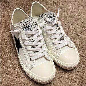 Vintage Havana Letty White Sneakers Cheetah Print